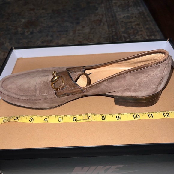 Gucci Men’s Horsebit Accent Suede Loafers US sz12/IT47 - Picture 8 of 9